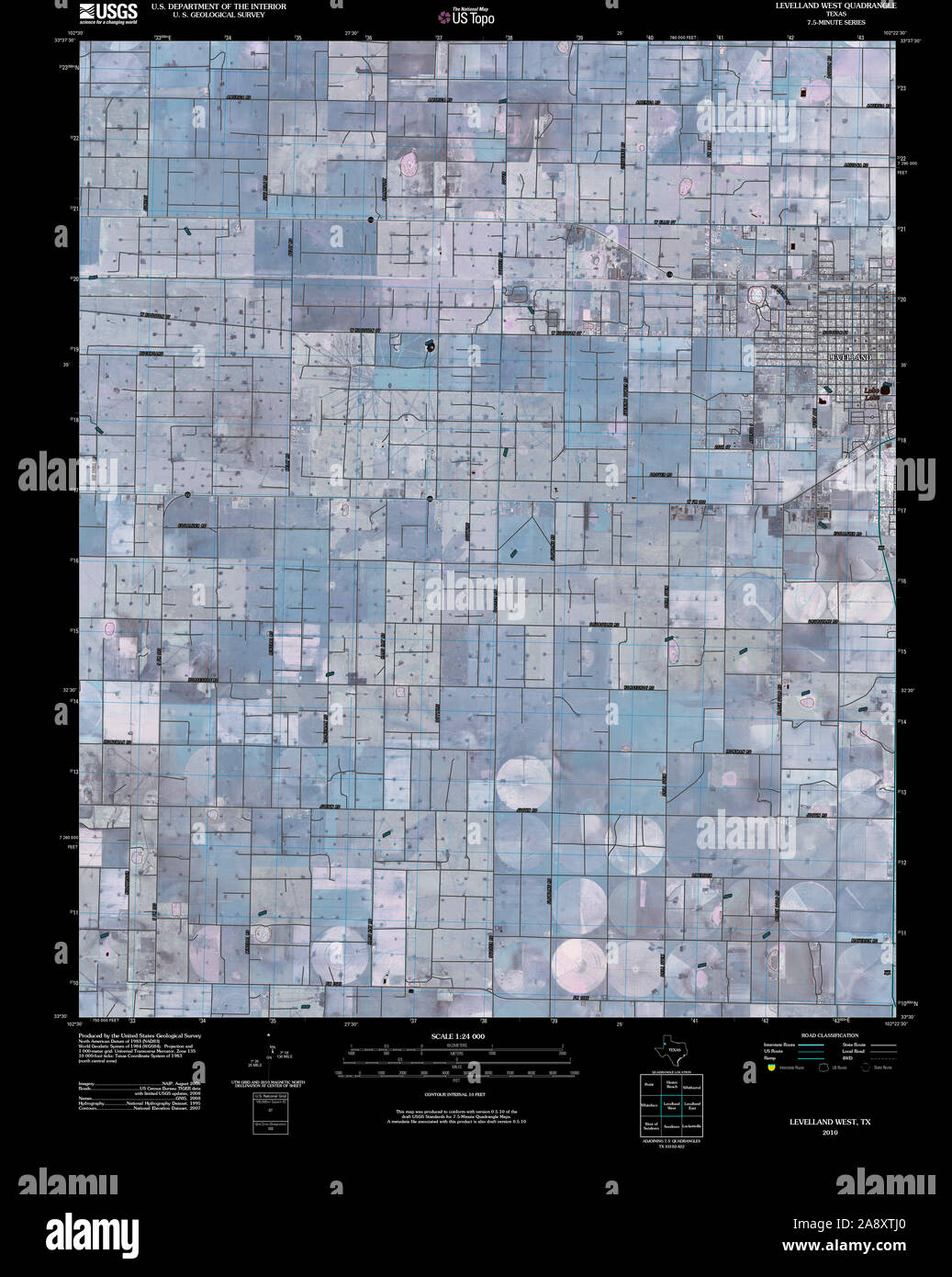 Map of levelland texas hires stock photography and images Alamy