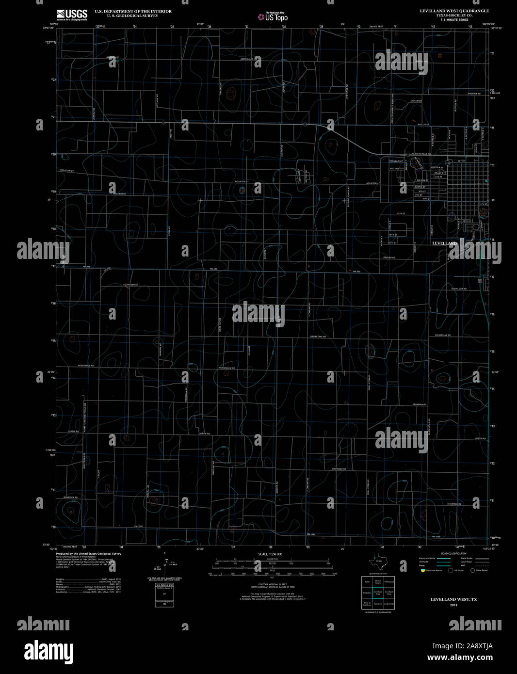 Levelland map hires stock photography and images Alamy