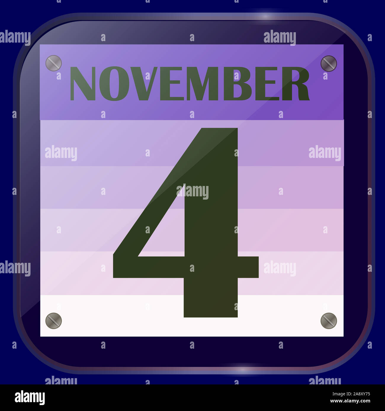 November 4 icon. For planning important day. Banner for holidays and ...