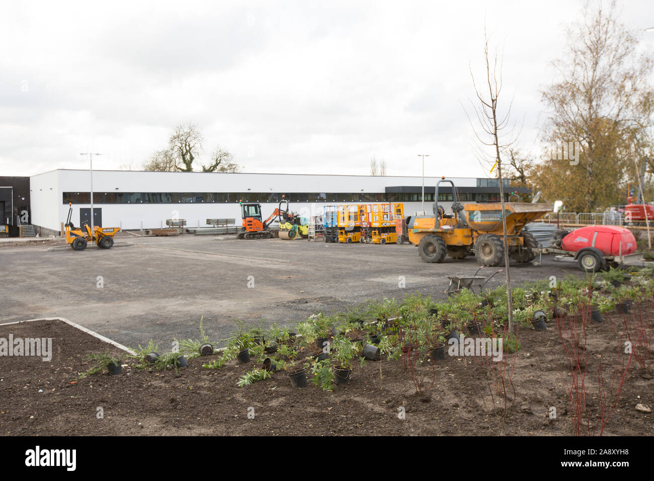 A new Aldi store nearing completion on the outskirts of Gillingham in