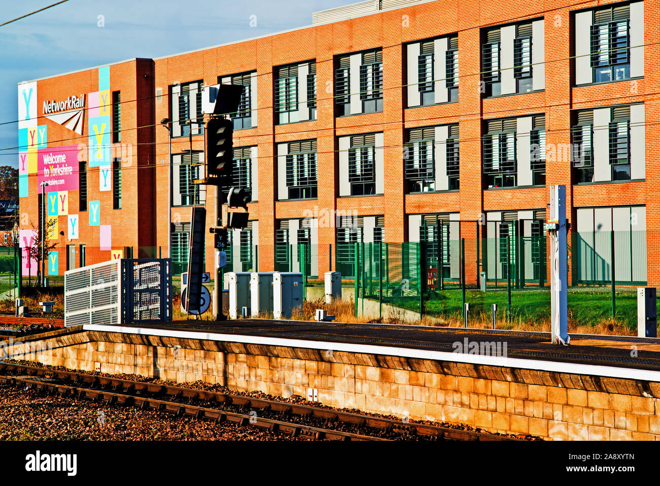 Network Rail Headquarters, York, England Stock Photo Alamy