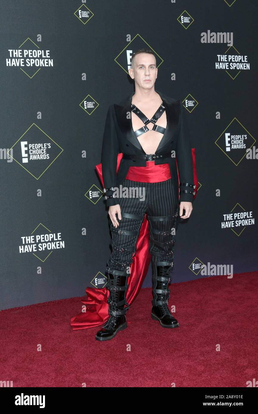 Jeremy Scott at arrivals for E! People's Choice Awards - Arrivals, Barker Hangar, Santa Monica, CA November 10, 2019. Photo By: Priscilla Grant/Everett Collection Stock Photo