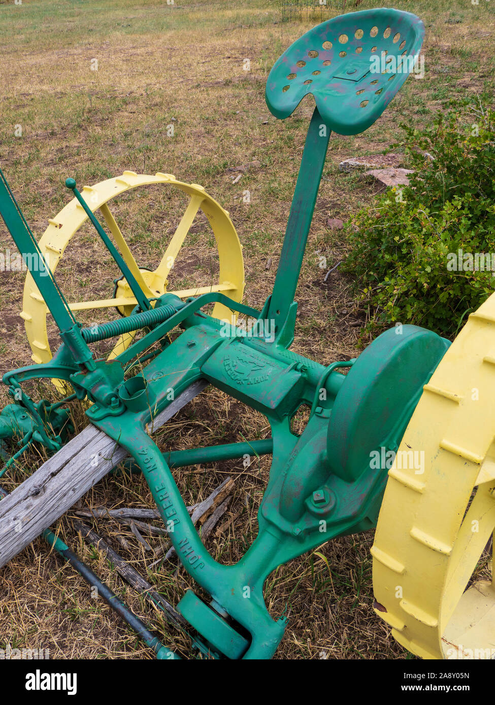 Old John Deere farm equipment, Swett Ranch National Historic Site