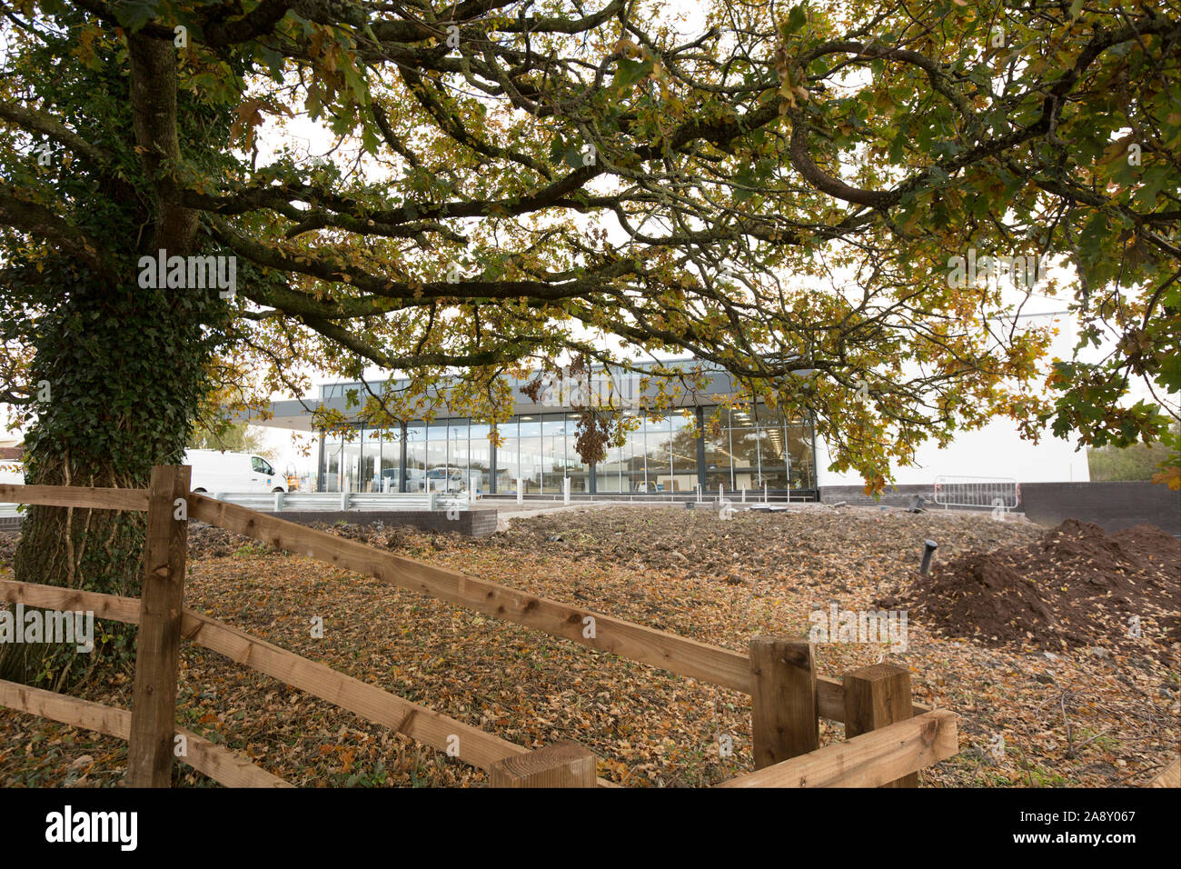 A new Aldi store nearing completion on the outskirts of Gillingham in