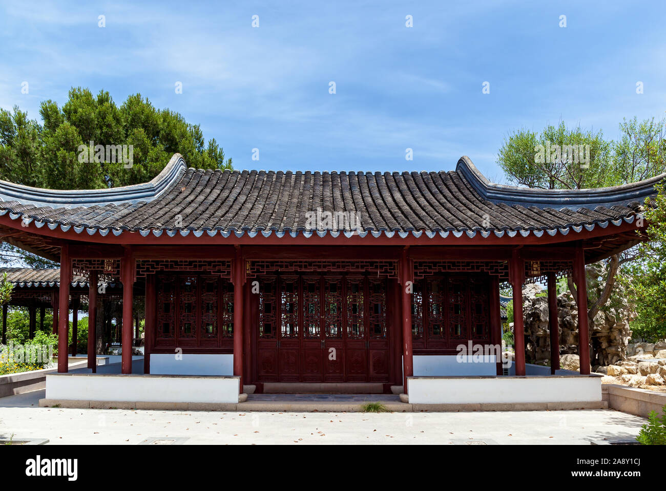 The Serenity Garden is a traditional Chinese architecture in Malta, Santa  Lucija Stock Photo - Alamy, image size:1300x959
