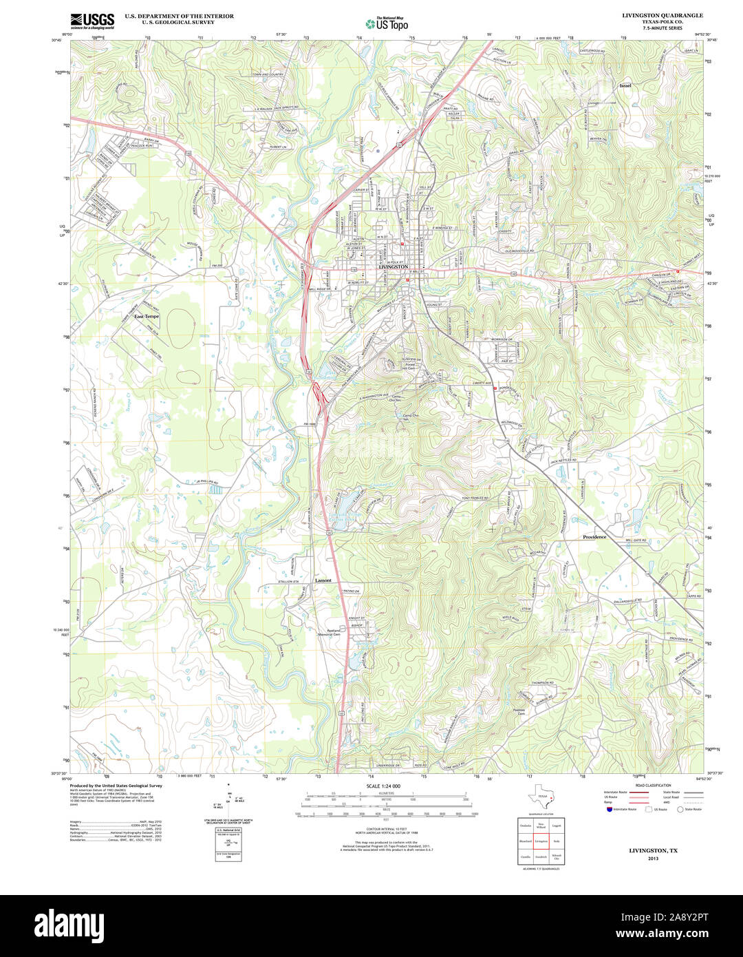Livingston texas map Cut Out Stock Images & Pictures Alamy