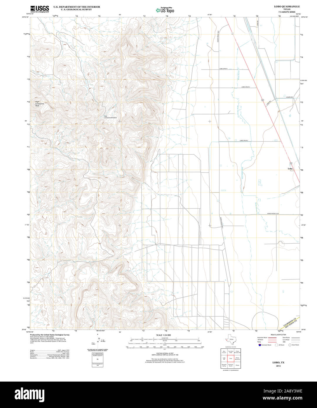Rio Lobo Texas Map Lobo Texas High Resolution Stock Photography And Images - Alamy