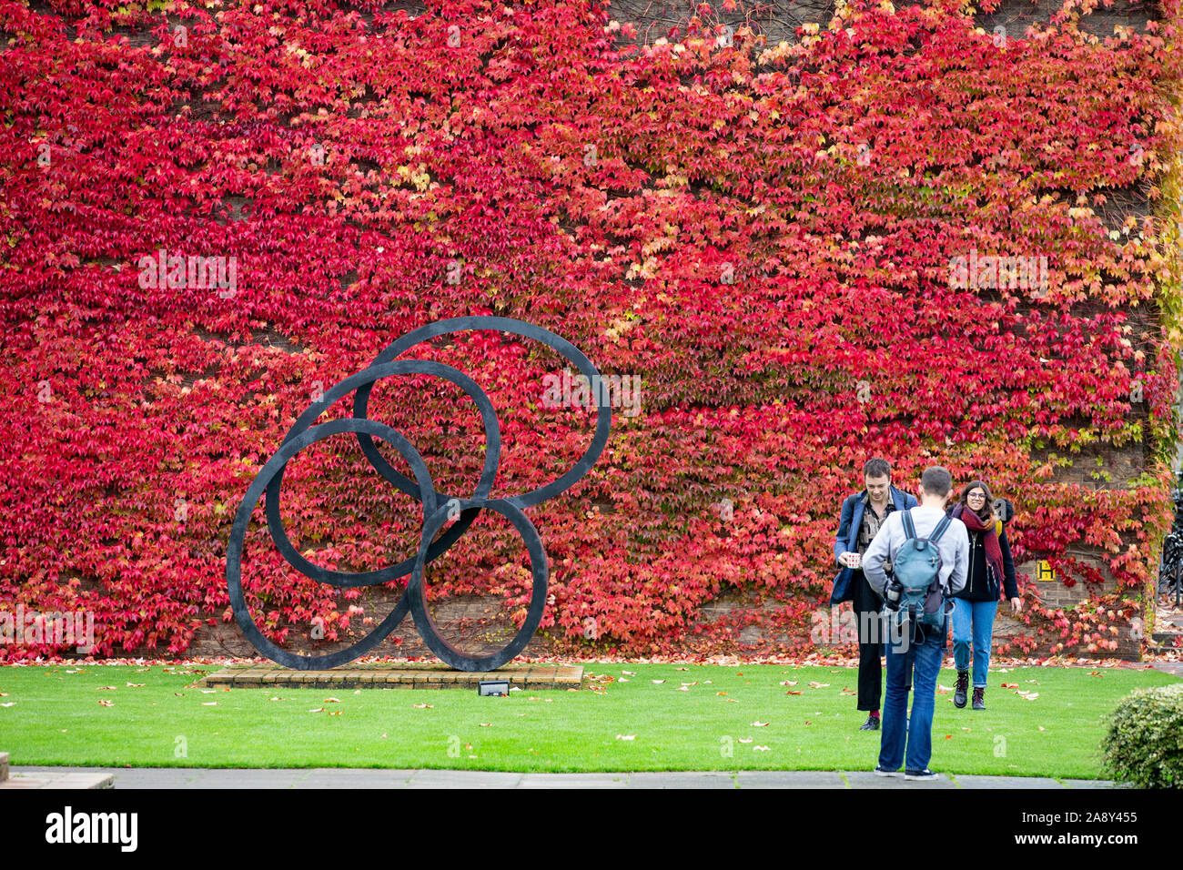 Picture Dated November 1st 2019 Shows Cambridge Students Walking