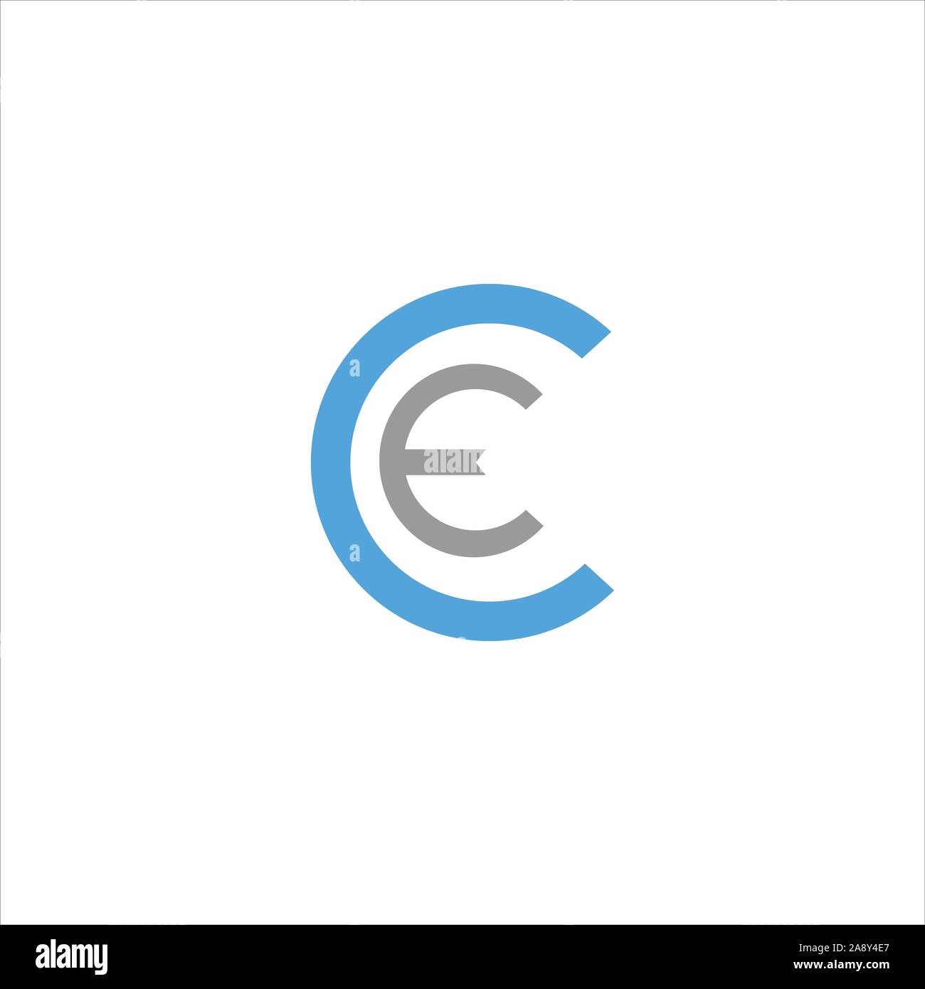 Initial letter CE or EC logo vector logo design Stock Vector Image ...
