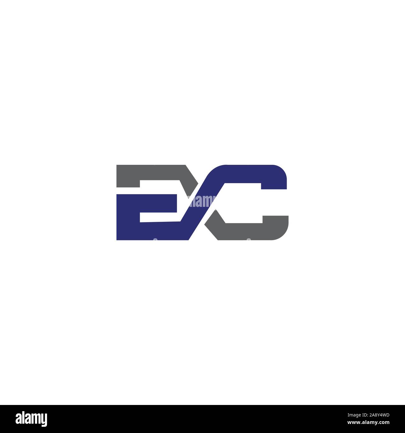 Initial letter  CE or EC logo vector logo design Stock Vector