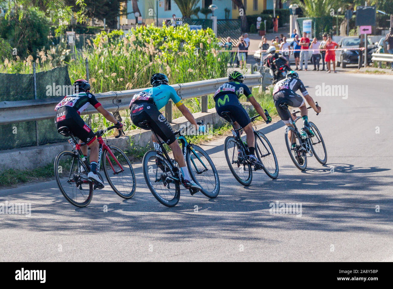 Giro d’Italia 2017, 8. Etappe, Ziel ist Peschici Stock Photo