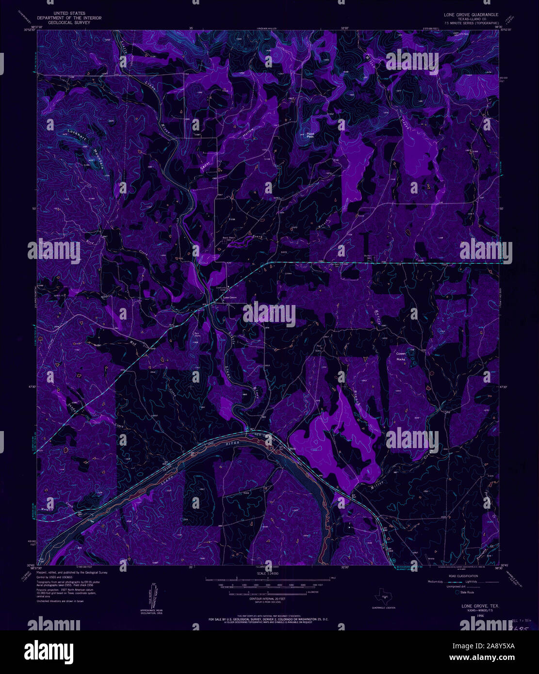 Map of lone grove hires stock photography and images Alamy