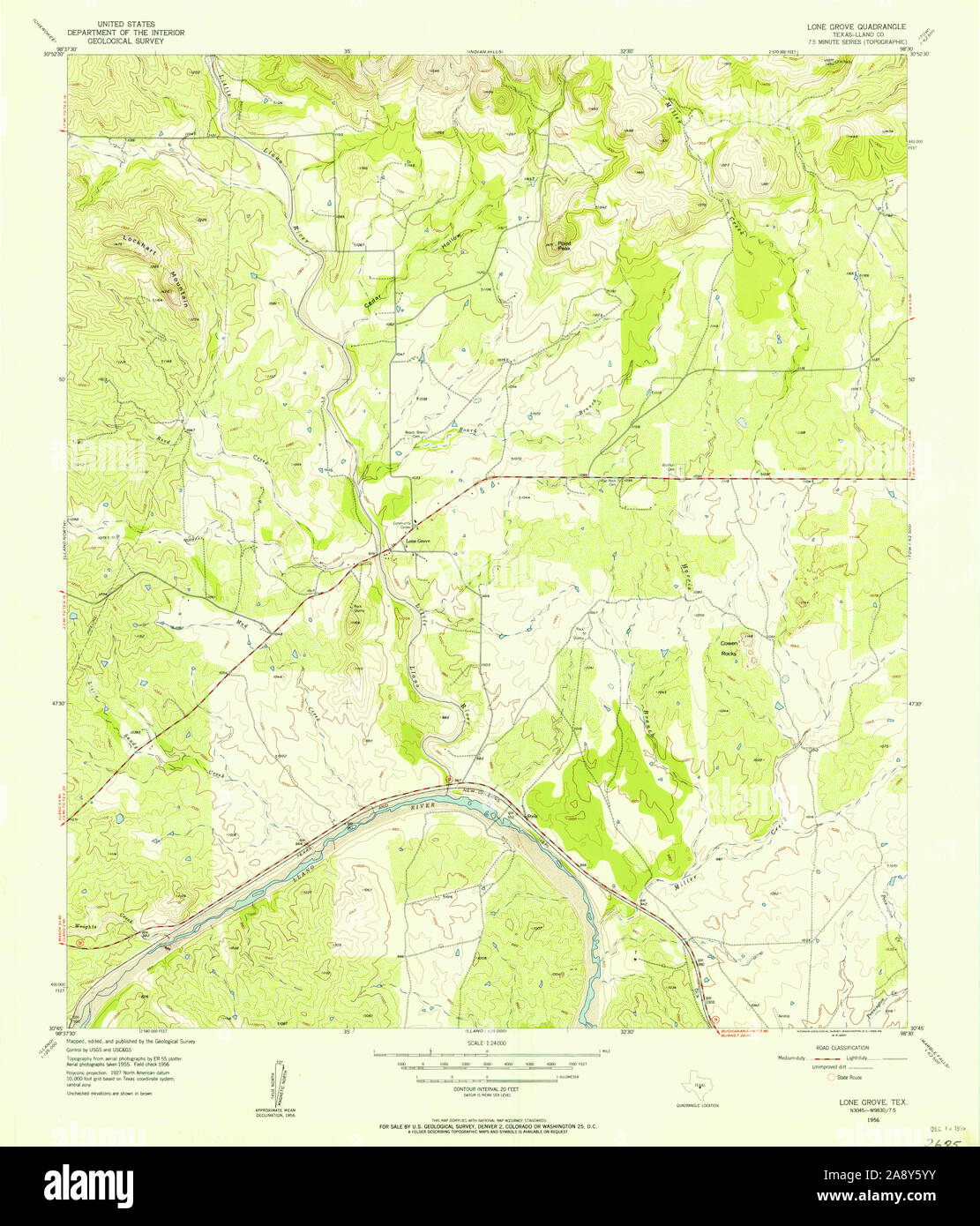 Map of lone grove hires stock photography and images Alamy