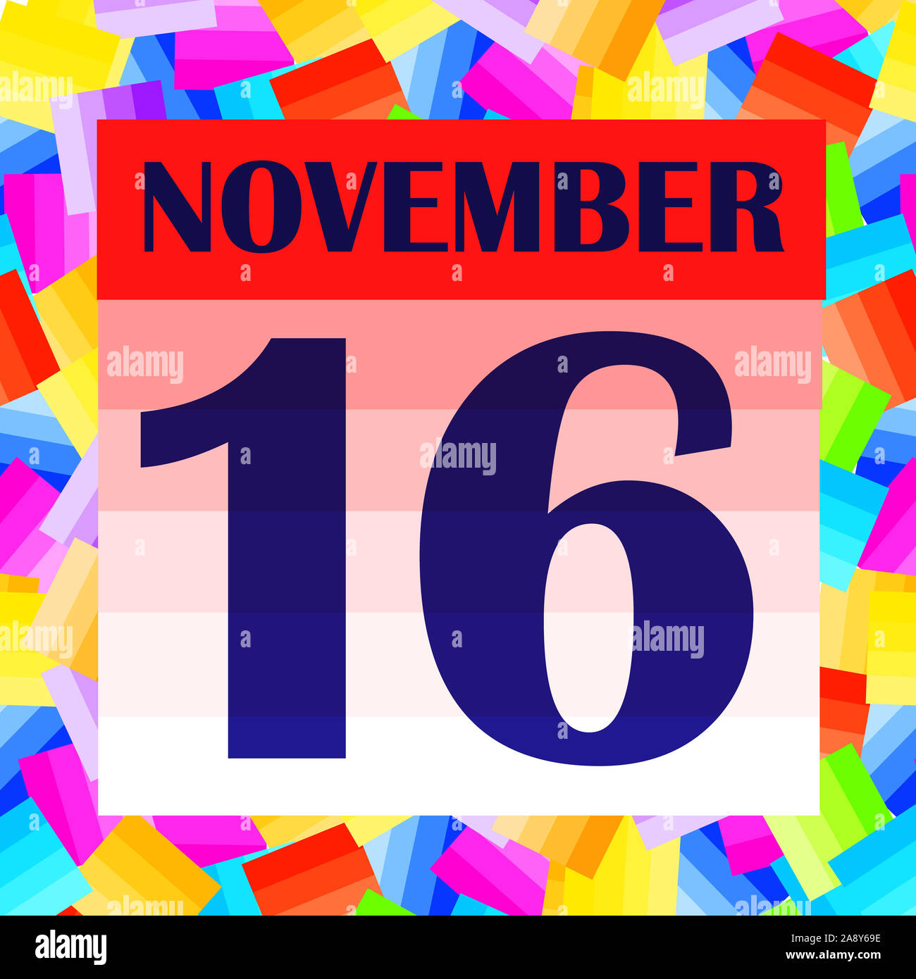 November 16 icon. For planning important day. Banner for holidays and ...