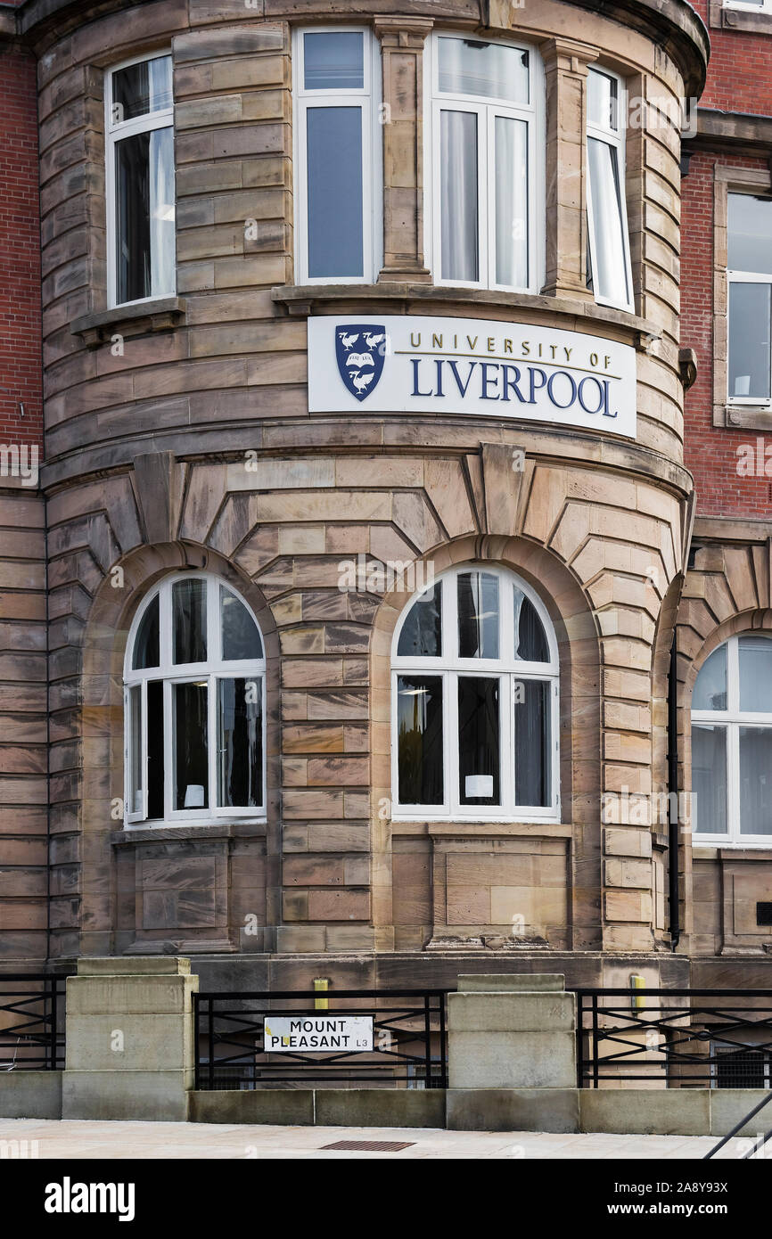 University of Liverpool at Mount Pleasant, Liverpool, UK Stock Photo