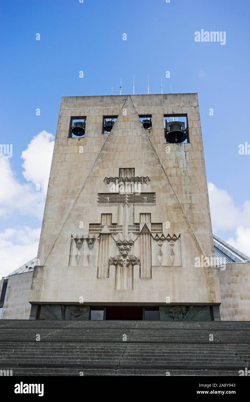 Bell tower at Liverpool Metropolitan Cathedral, UK Stock Photo Alamy