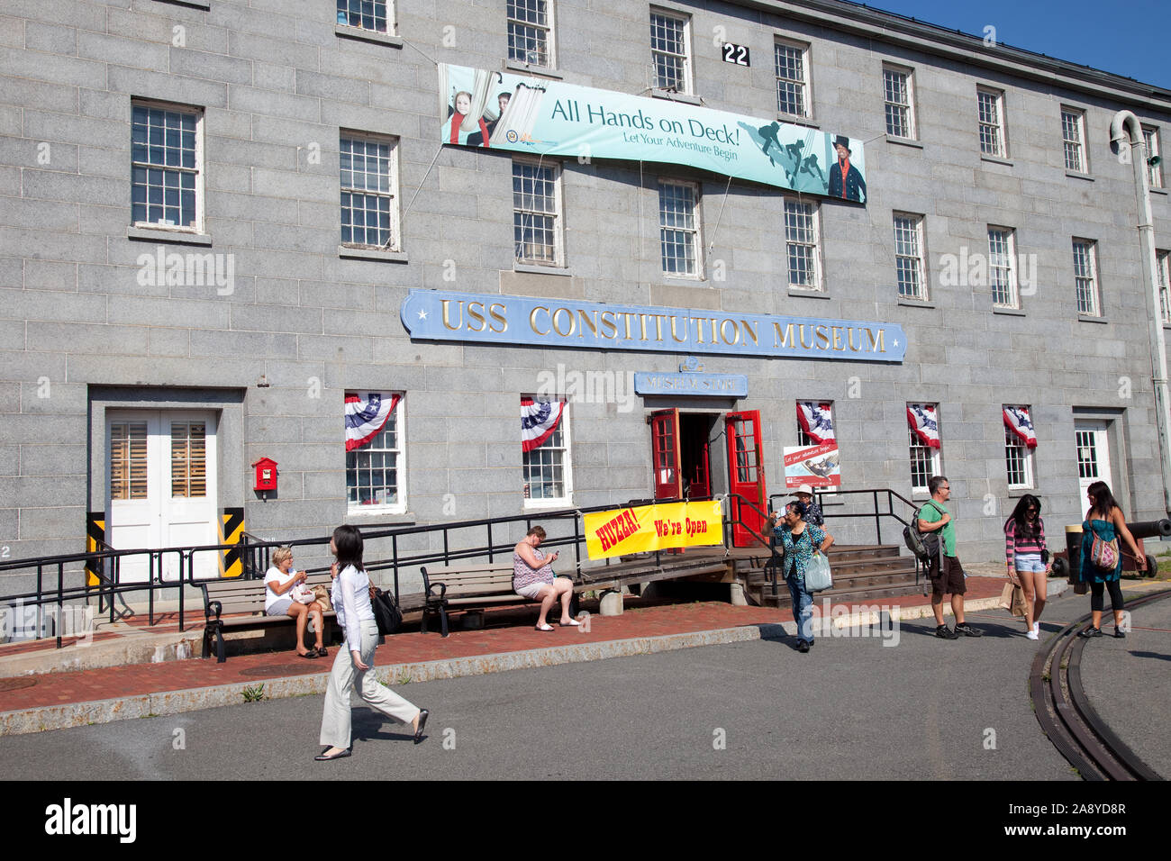 The USS Constitution Museum at the Charlestown Navy Yard Stock Photo