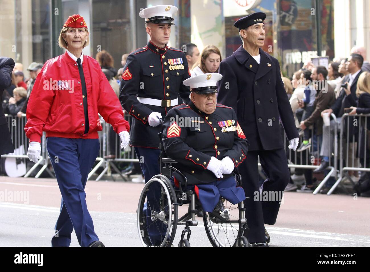 New York, New York, USA. 11th Nov, 2019. All branches of the U.S. military service participated in the Veterans Day Parade today in New York City. Credit: Staton Rabin/ZUMA Wire/Alamy Live News Stock Photo