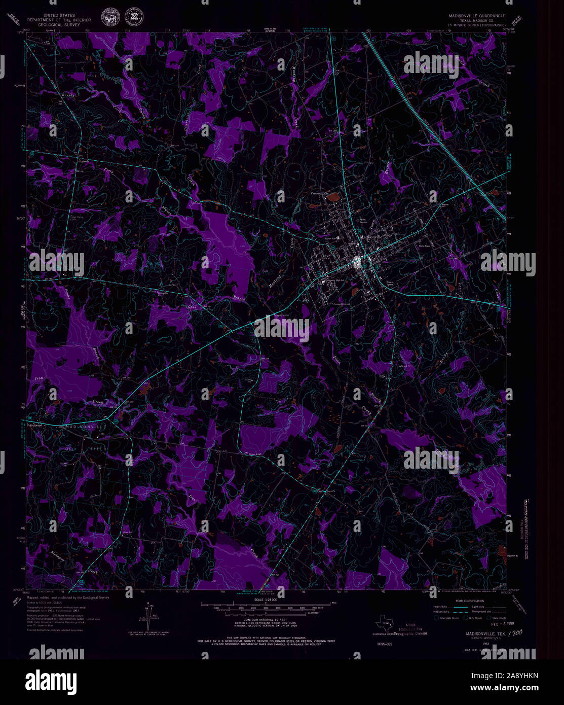 Map of madisonville hires stock photography and images Alamy