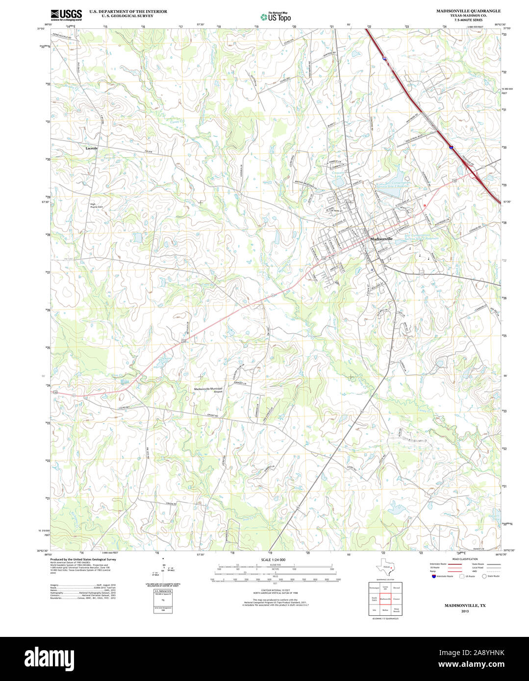 Map of madisonville hires stock photography and images Alamy
