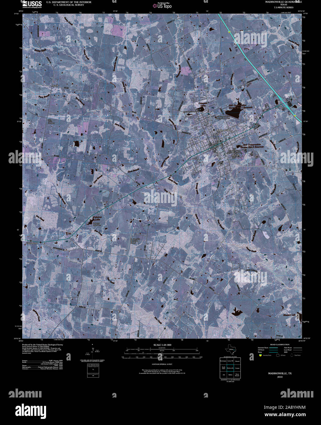 Map of madisonville hires stock photography and images Alamy