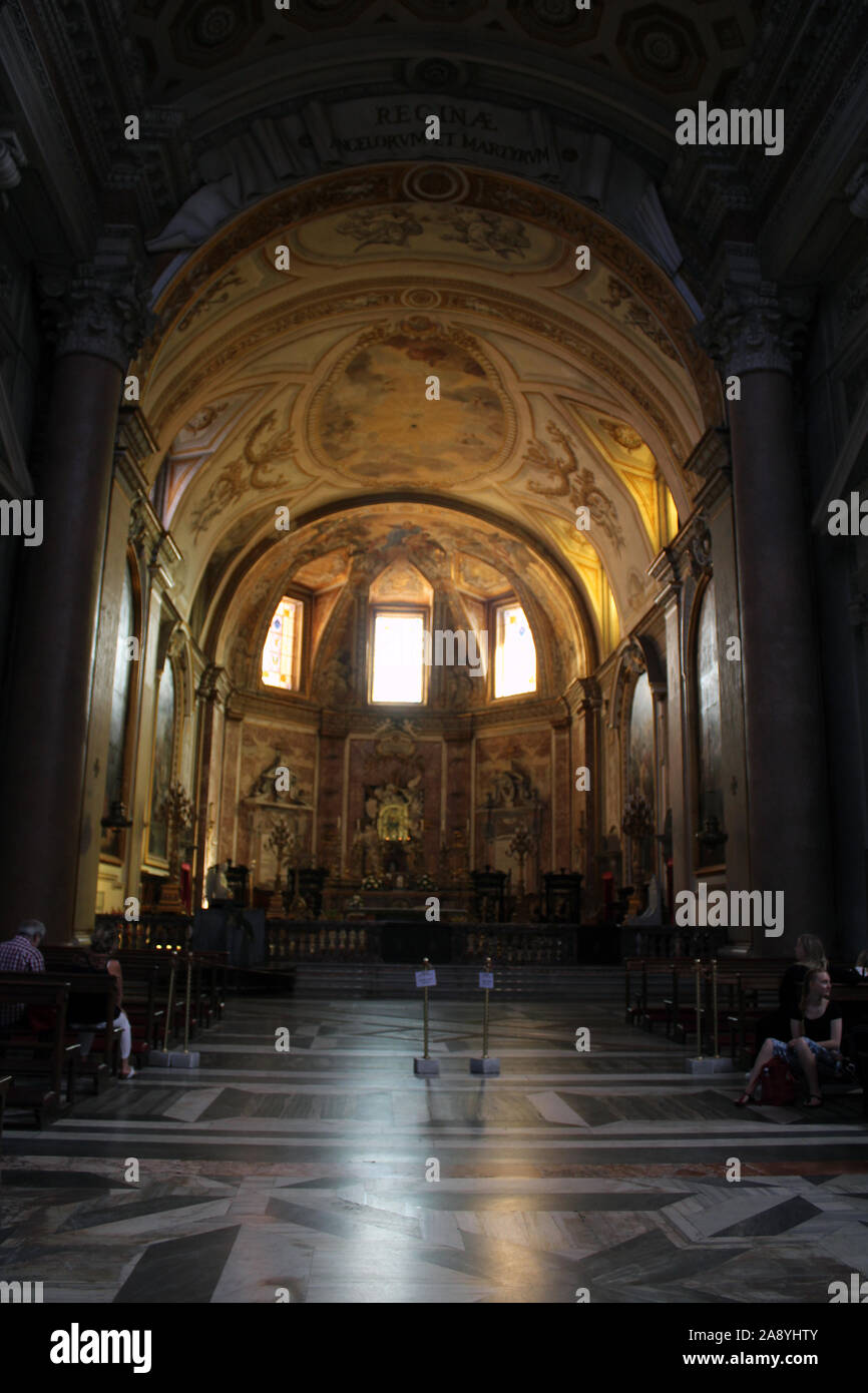 santa maria degli angeli Rome Stock Photo Alamy