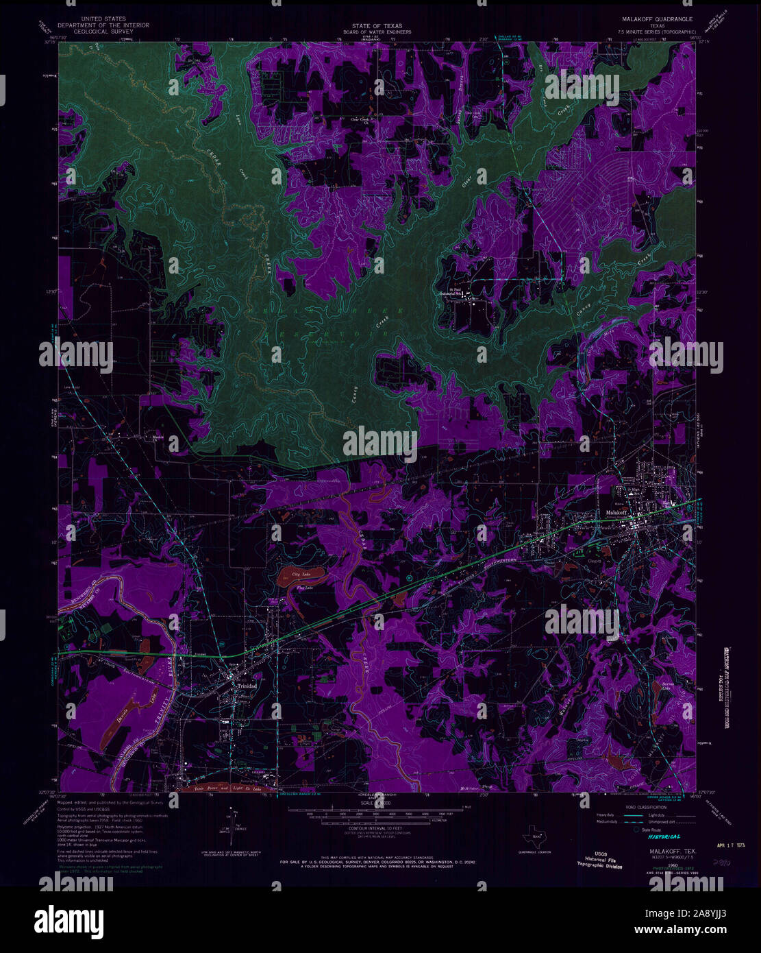 Malakoff texas map hires stock photography and images Alamy