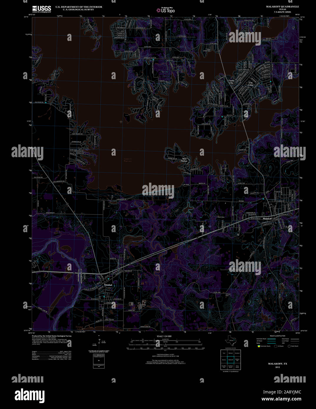 Malakoff texas map hires stock photography and images Alamy