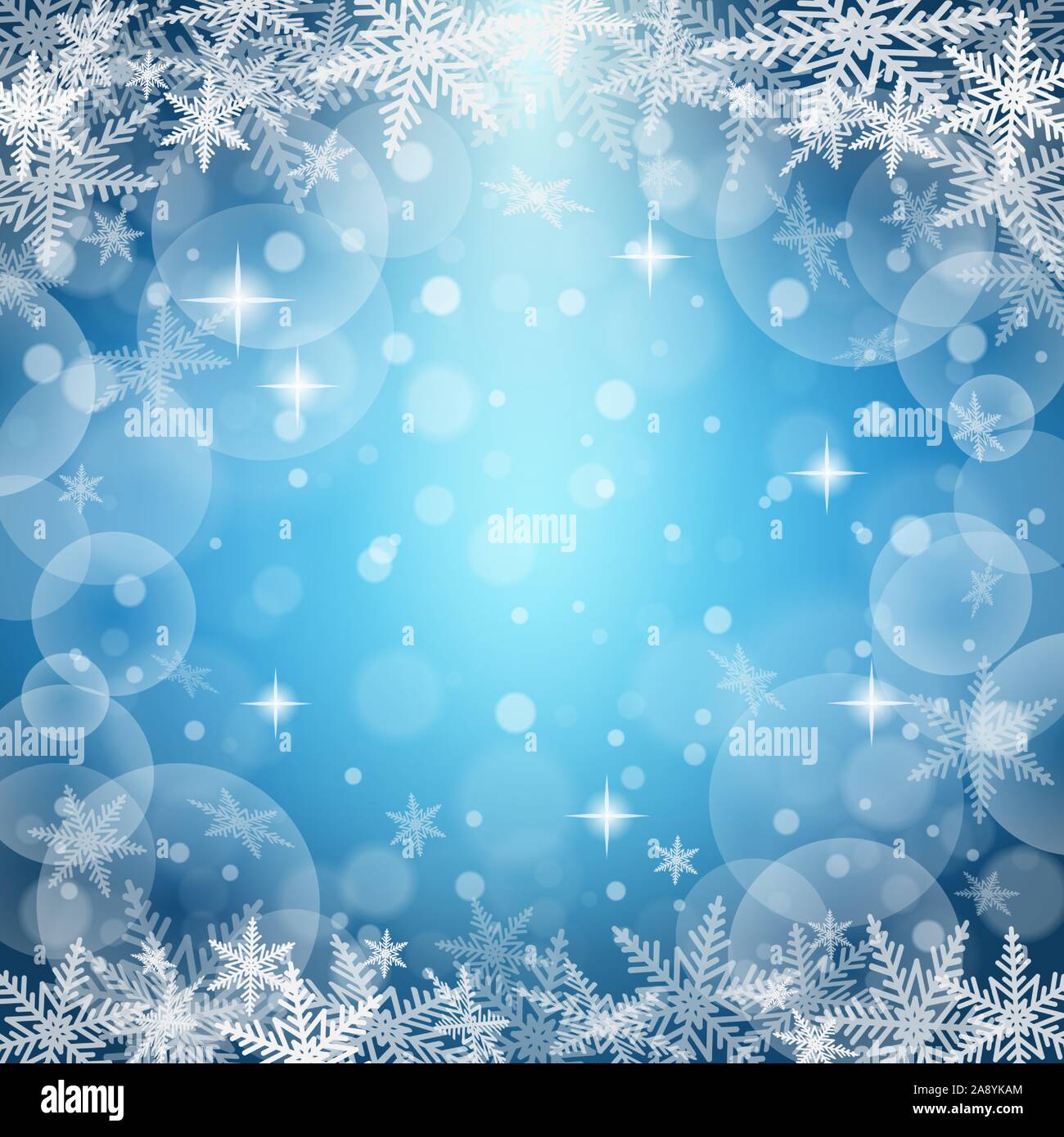 Christmas snowflakes on colorful background. Vector illustration Stock ...