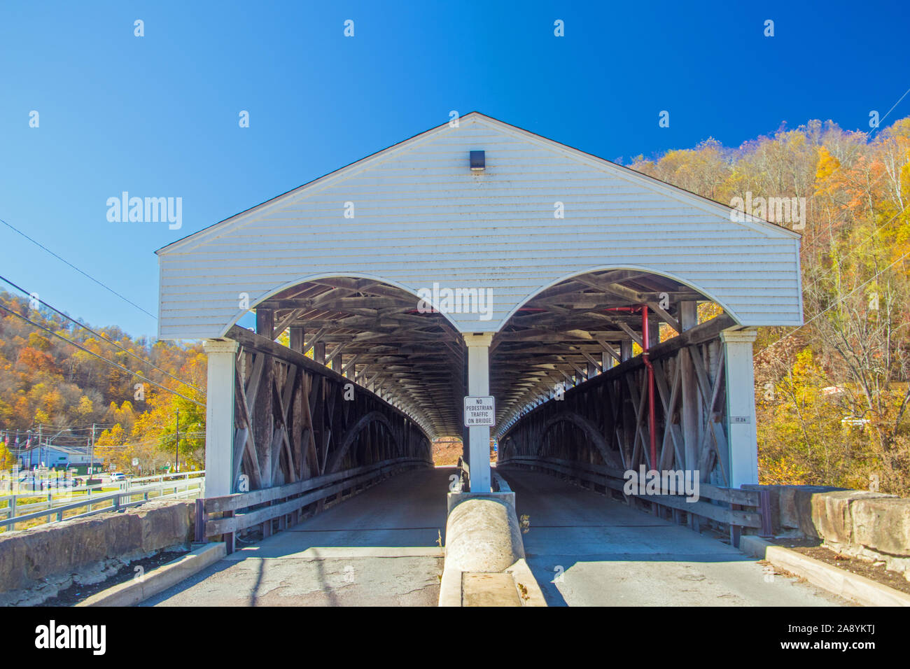 Covered Bridges in West Virginia Stock Photo Alamy
