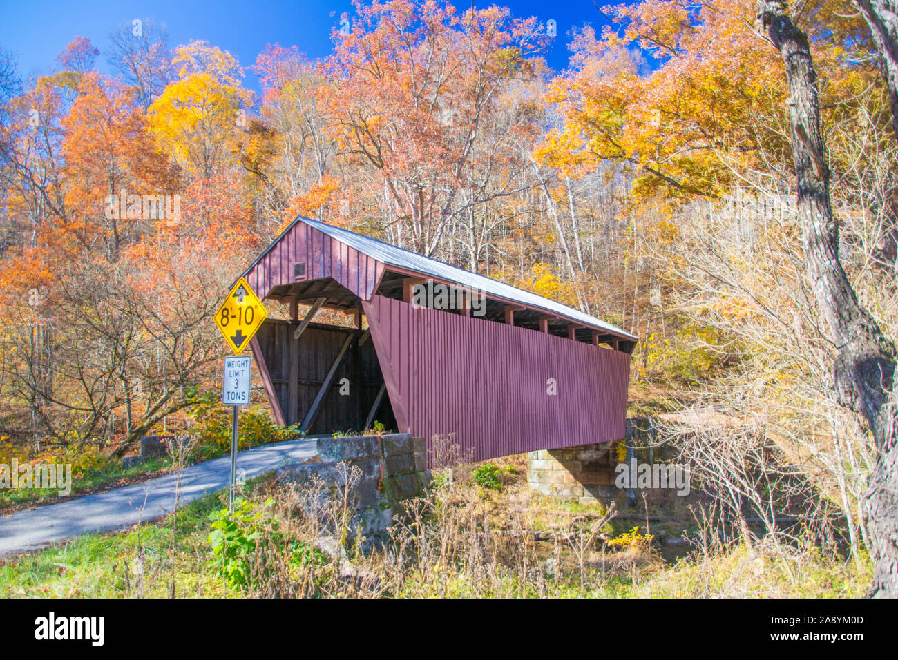 Covered Bridges in West Virginia Stock Photo Alamy