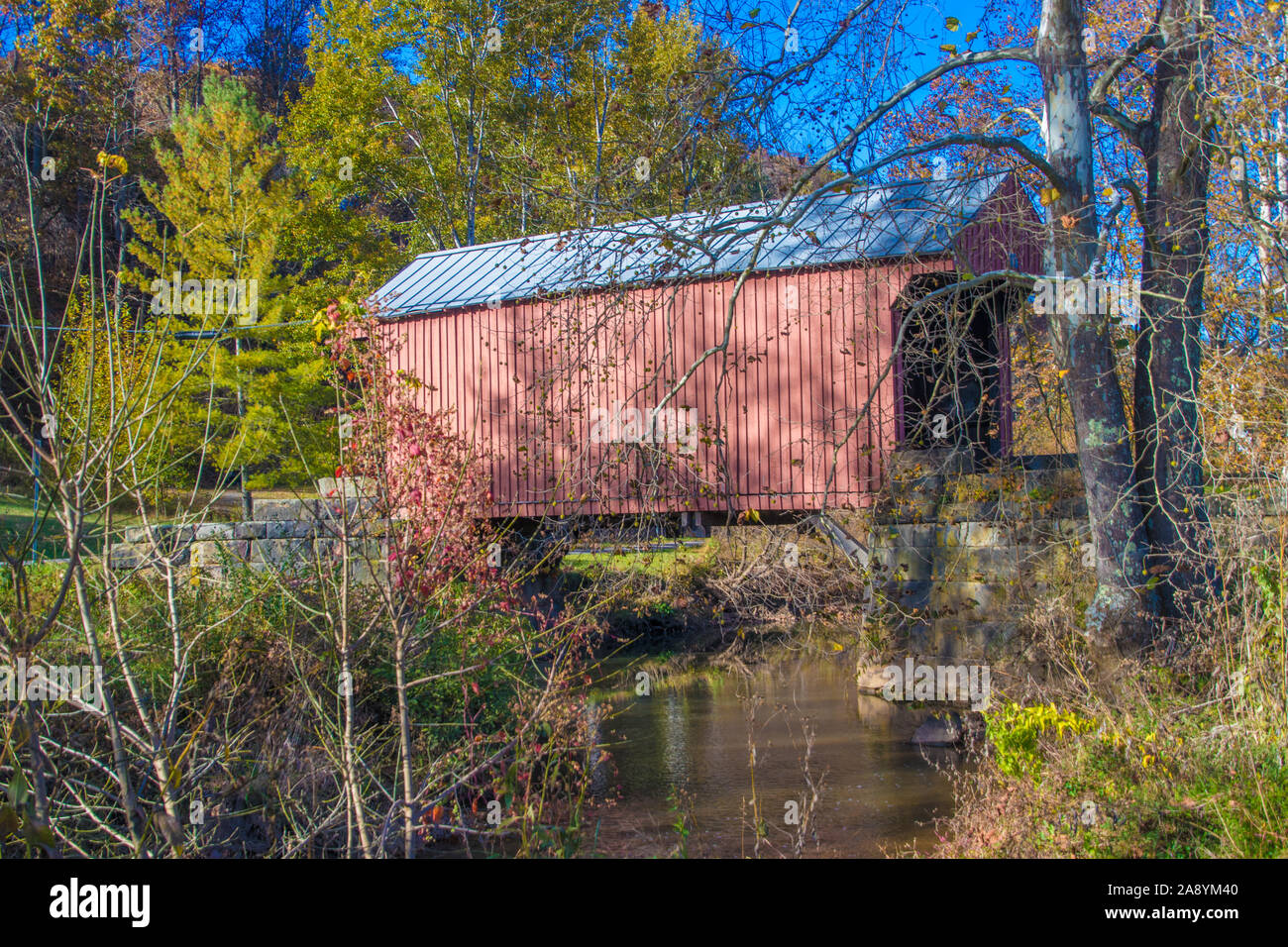Covered Bridges in West Virginia Stock Photo Alamy