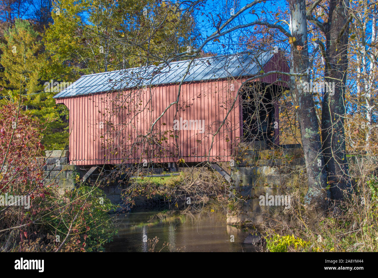 Covered Bridges in West Virginia Stock Photo Alamy