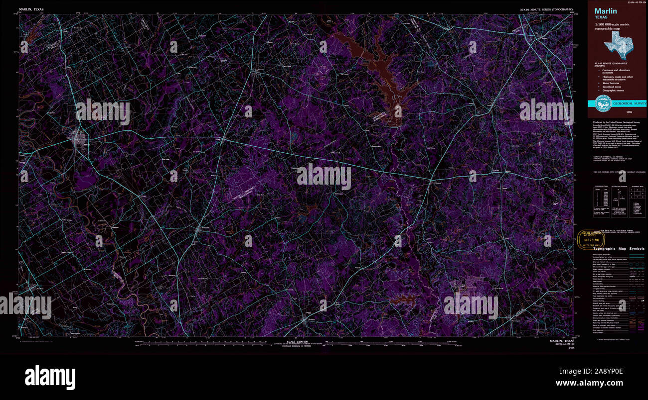Map of marlin texas hires stock photography and images Alamy