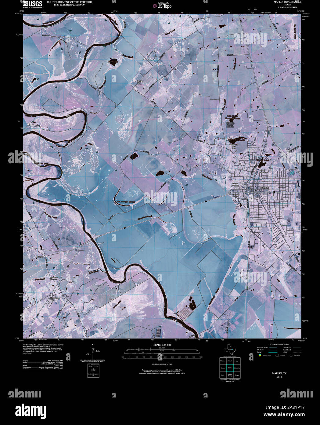 Map of marlin texas hires stock photography and images Alamy