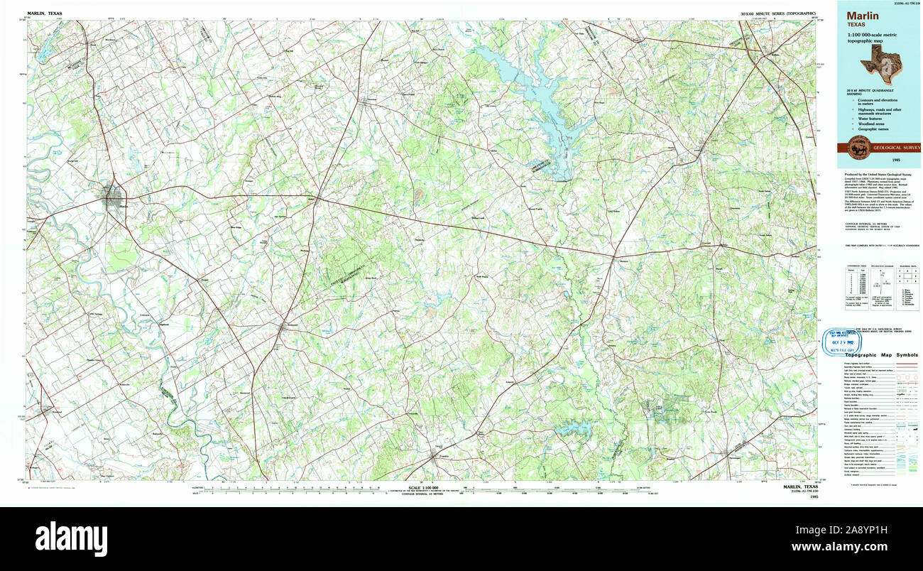 Map of marlin texas hi-res stock photography and images - Alamy
