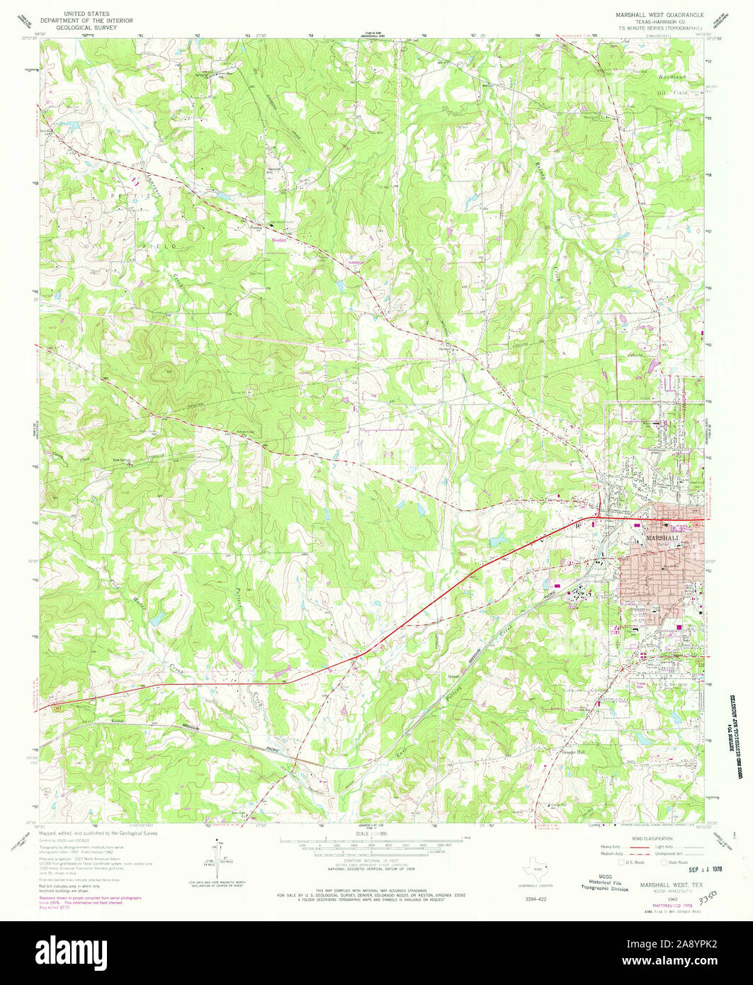 Marshall texas map hi-res stock photography and images - Alamy