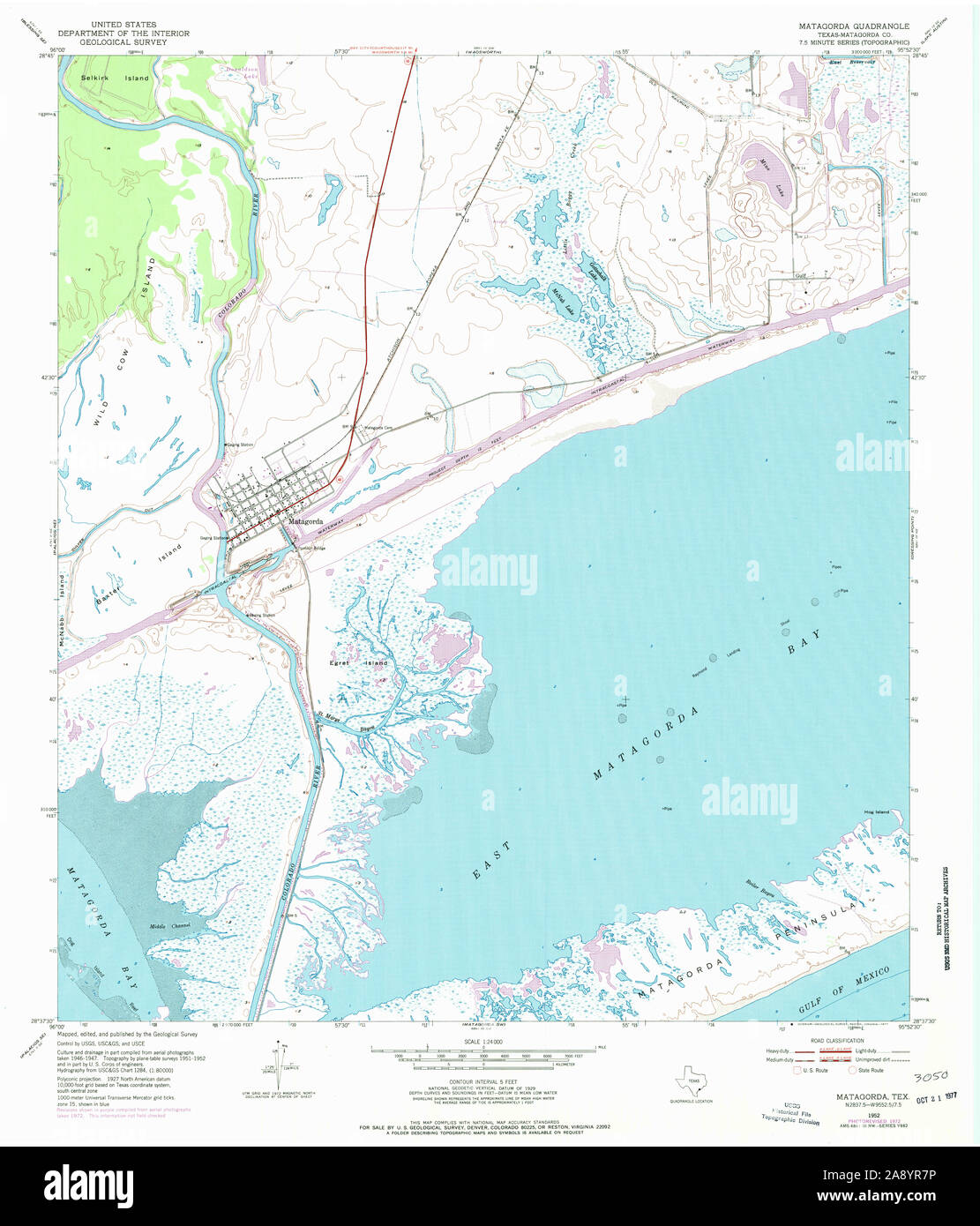 Matagorda map hires stock photography and images Alamy