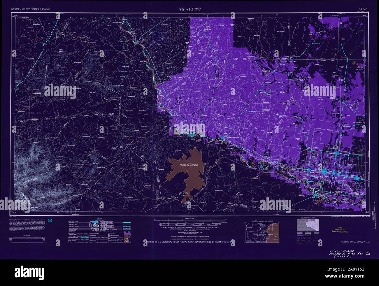 Map of allen texas hi-res stock photography and images - Alamy