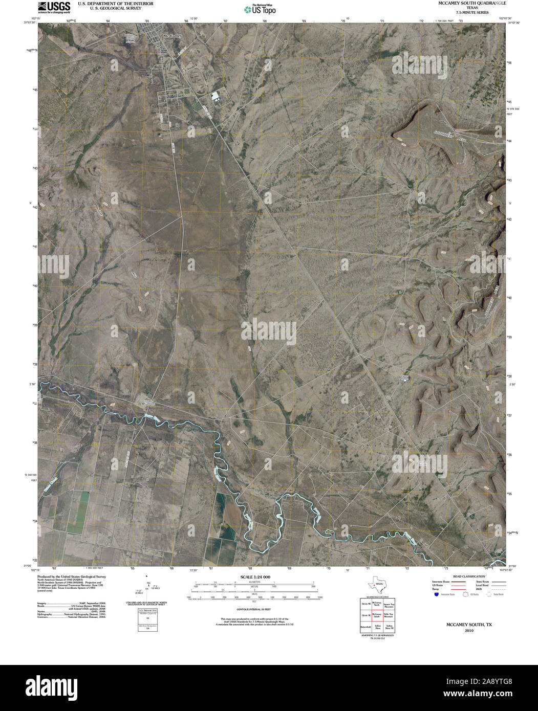 Map of mccamey texas Cut Out Stock Images & Pictures Alamy