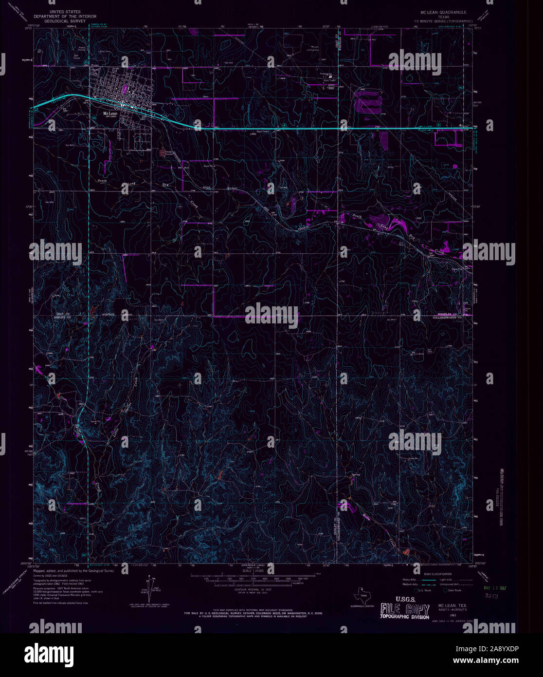 Mclean texas map hires stock photography and images Alamy