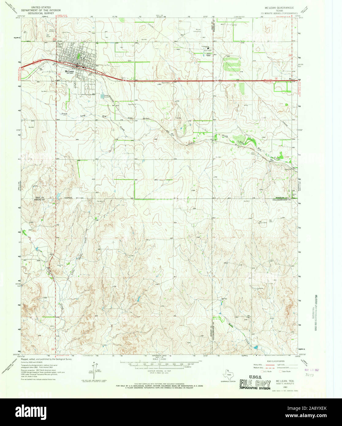 Mclean texas map hires stock photography and images Alamy