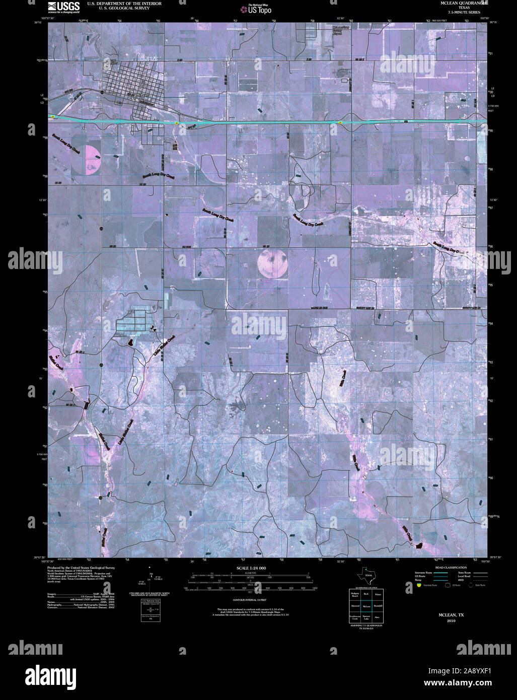 Map of mclean texas hires stock photography and images Alamy