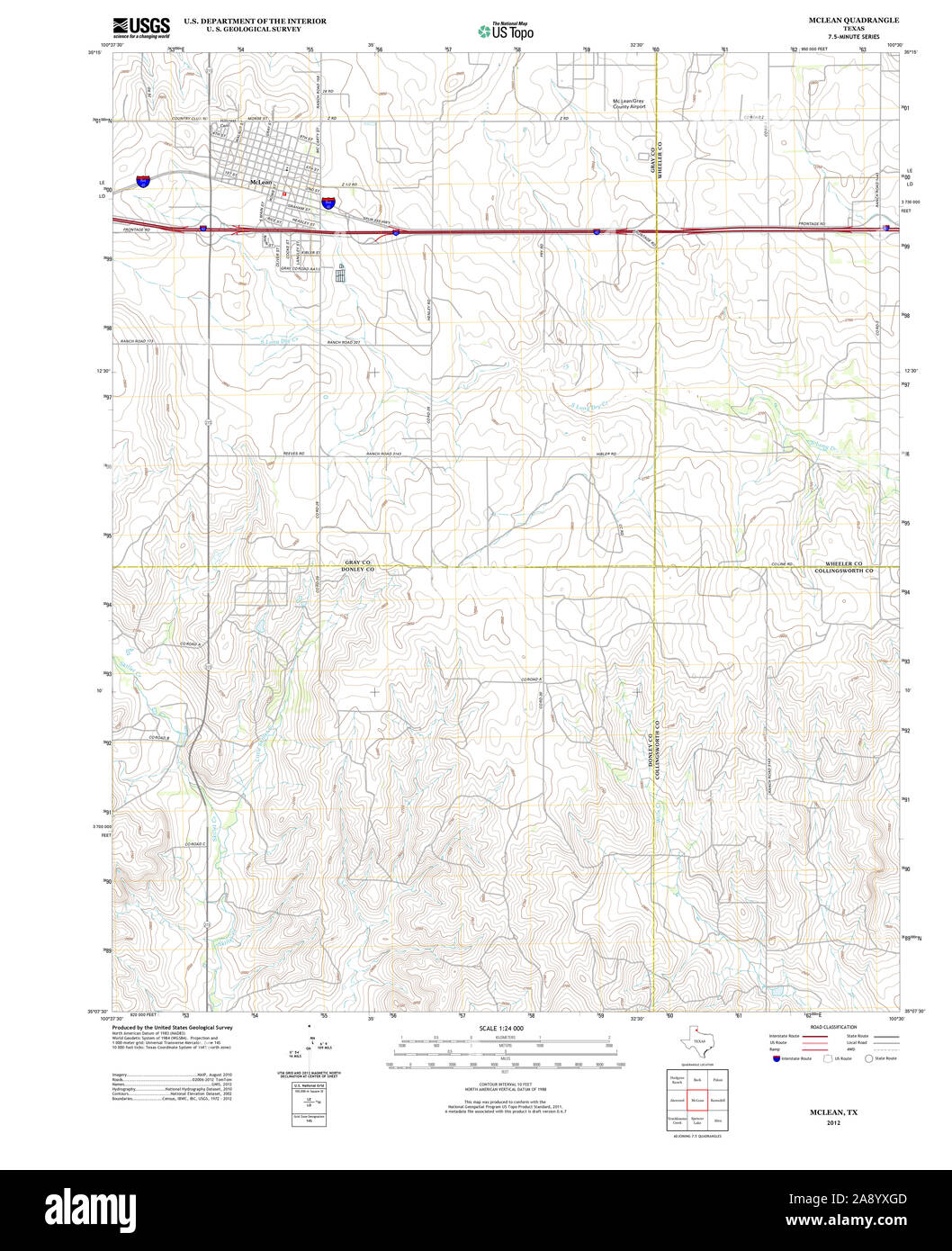 Mclean texas map hires stock photography and images Alamy