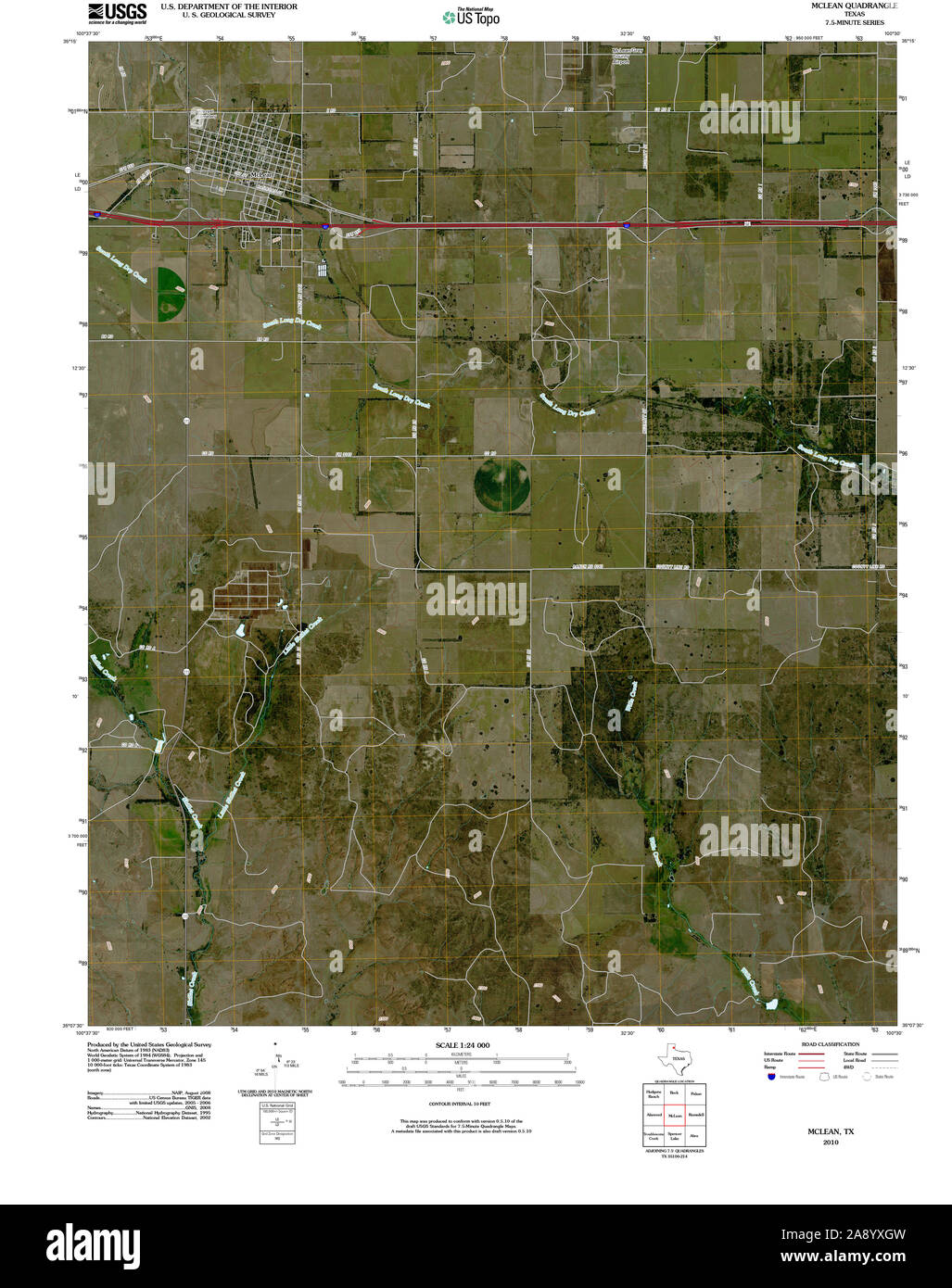 Map of mclean texas hires stock photography and images Alamy
