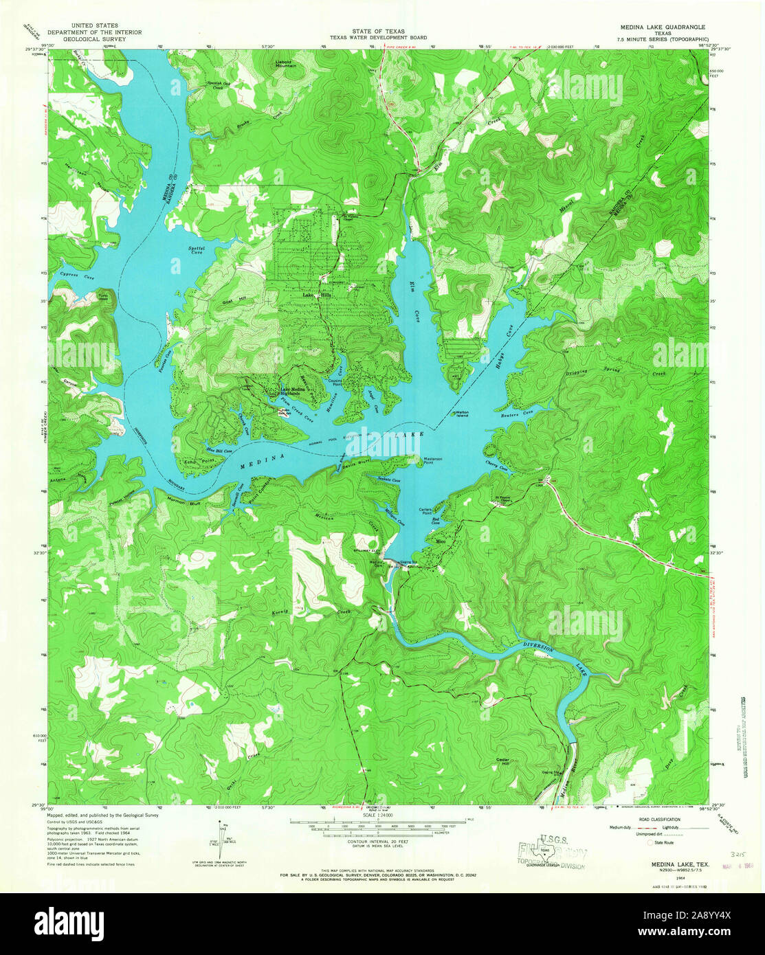 Medina texas map hi-res stock photography and images - Alamy