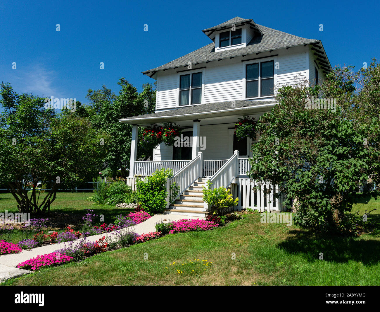 Mackinac Island, Michigan, home Stock Photo Alamy