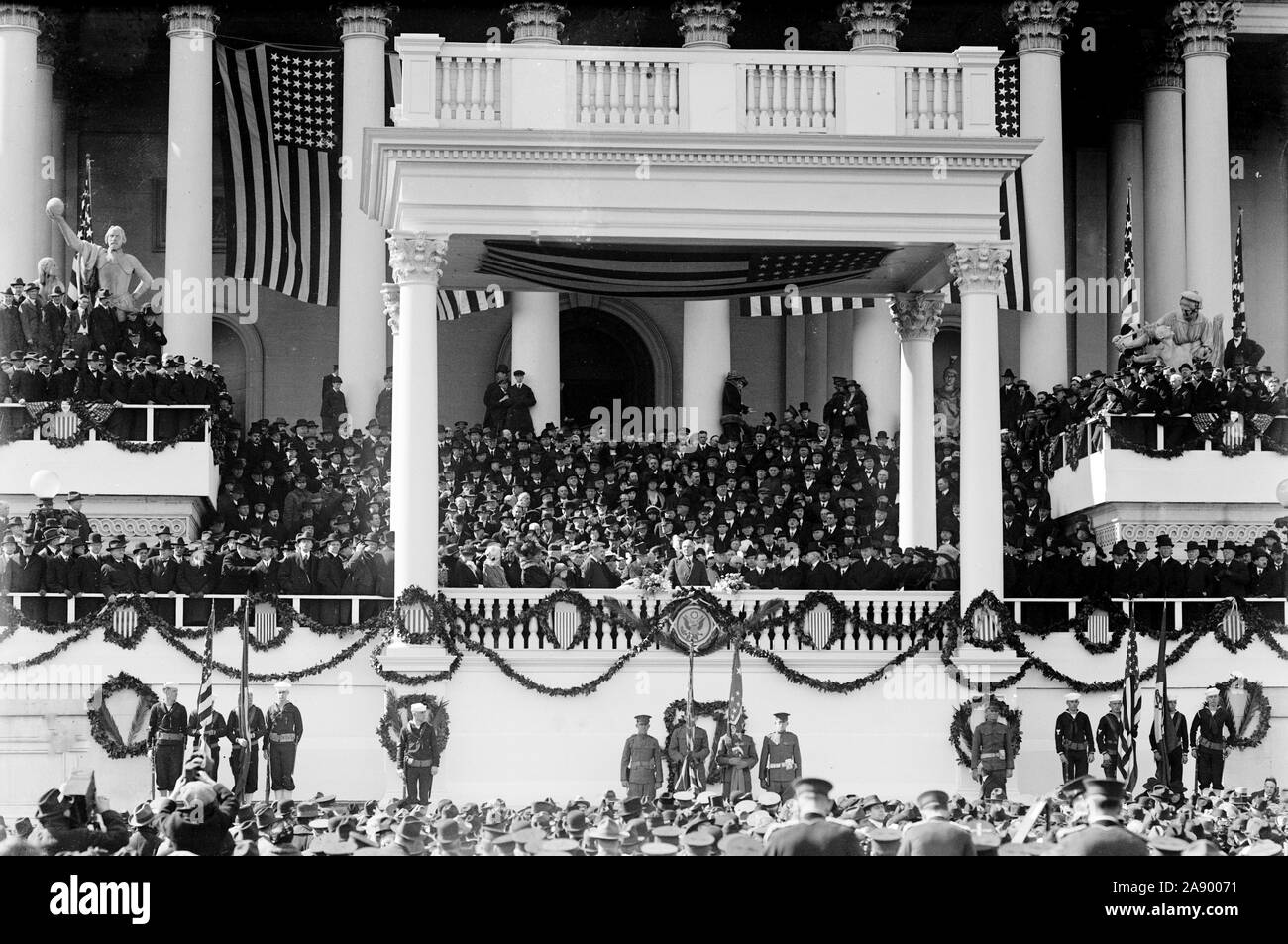 Warren G. Harding Inaguration ca. 1921 Stock Photo