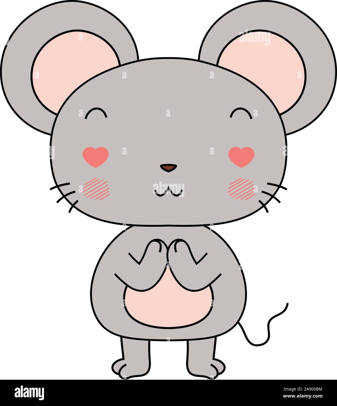 Vector Character Mouse This is a illustration of Cute mouse mascot character Stock Vector ...