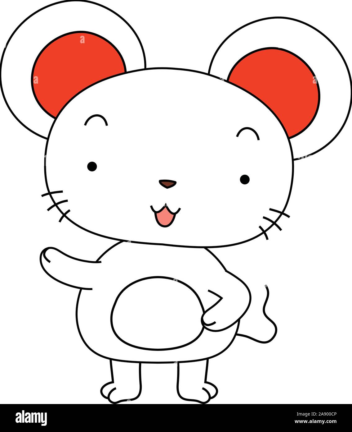 Vector Character Mouse This is a illustration of Cute mouse mascot character Stock Vector ...